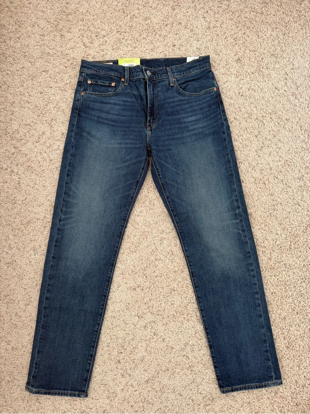 NWT Levi's 502 Taper Men's Dark Blue Straight Leg Jeans W33 L32